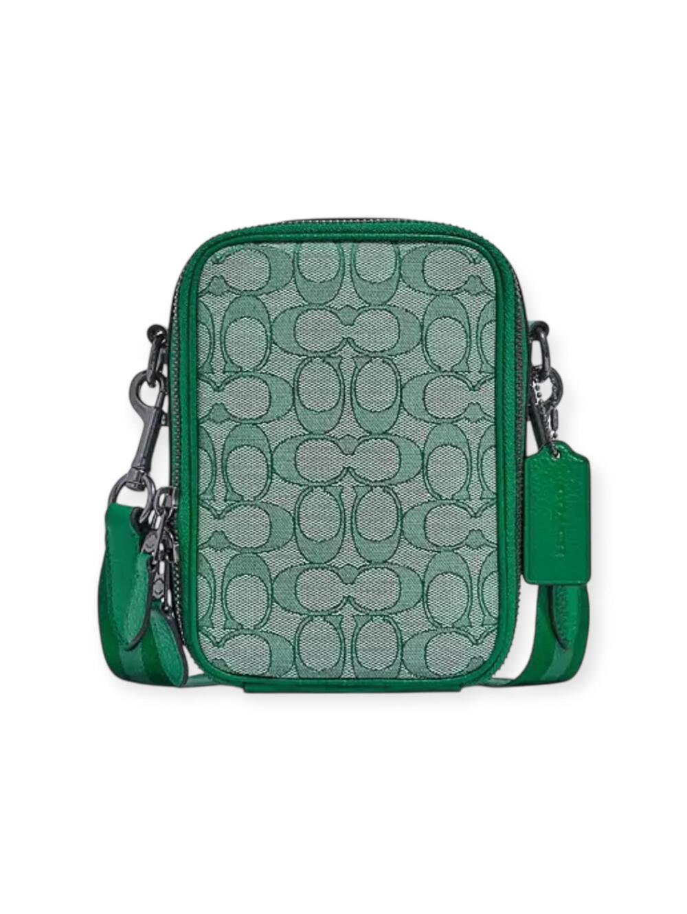 Coach Stanton Crossbody Signature Jacquard Logo Messenger Bag